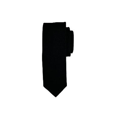 Geoff Nicholson Neckwear- Silk Grenadine-Black