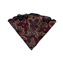 Load image into Gallery viewer, Edward Armah Reversible Pocket Circle- Red Exploded Paisley/ Floral Print
