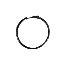 Load image into Gallery viewer, LJ Sonder 1 1/2&quot; Inside Out Hoops-Oxidized Sterling Silver
