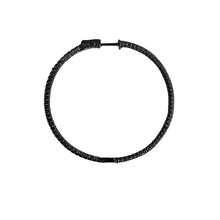 Load image into Gallery viewer, LJ Sonder 2&quot; Inside Out Hoops-Oxidized Sterling Silver
