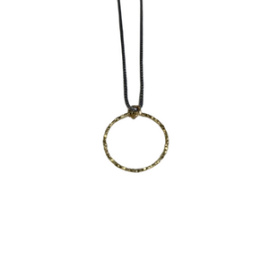 LJ Sonder Margo Small Necklace-Black/Gold