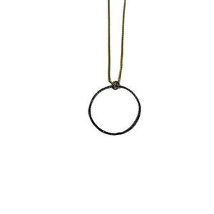 LJ Sonder Margo Large Necklace-Gold/Black