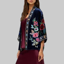 Load image into Gallery viewer, Johnny Was Velvet Kimono- Isolei
