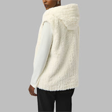 Load image into Gallery viewer, Joseph Ribkoff Faux Fur Textured Stripe Vest-Vanilla
