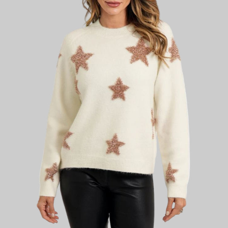 Love Token Skylar Sweater-Cream