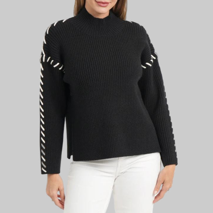 Love Token Spencer Sweater-Black
