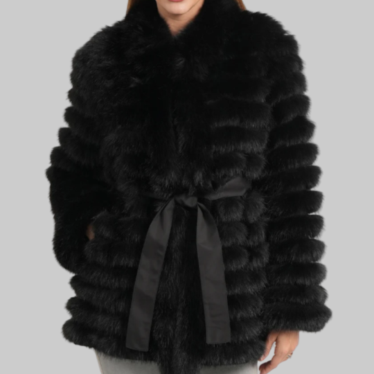 Love Token Jen Reversible Jacket-Black