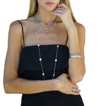 Load image into Gallery viewer, Tat2 Mini Pavia Station Necklace-Vintage Silver
