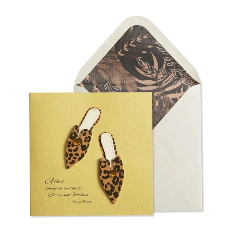 Niquea.D Birthday Card- Leopard Mules