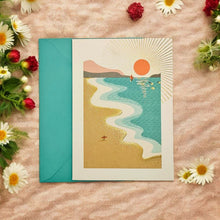 Load image into Gallery viewer, Niquea.D Beach Scene Birthday Card
