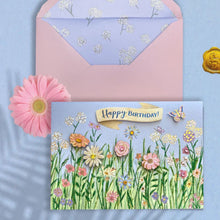 Load image into Gallery viewer, Niquea.D Meadow Floral Birthday Card
