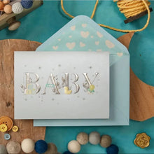 Load image into Gallery viewer, Niquea.D Baby Lettering Boy Baby Card
