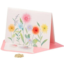 Load image into Gallery viewer, Niquea.D Vellum Growing Flowers Blank Card
