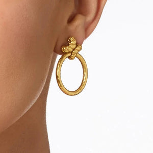 Julie Vos Nassau Doorknocker Earring-Gold