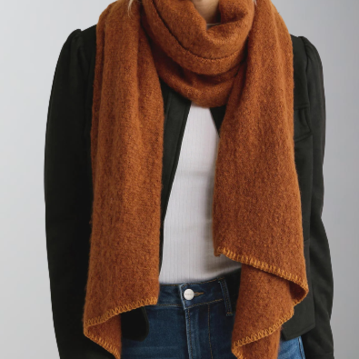 Free People Rangeley Recycled Blends Scarf-Gingerbread