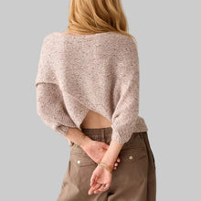 Load image into Gallery viewer, Summum Wrap Knit Sweater-Light Taupe
