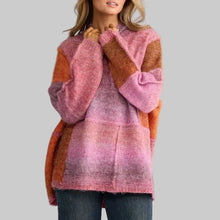 Load image into Gallery viewer, Talisman Eclipse Knit-Pink with Orange
