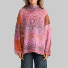 Load image into Gallery viewer, Talisman Eclipse Knit-Pink with Orange
