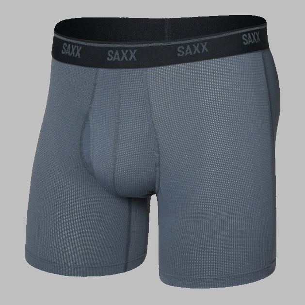 SAXX Quest Quick-Dry Mesh Boxer Brief Fly-Turbulence