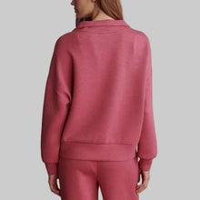 Load image into Gallery viewer, Varley Hawley Half Zip Sweat- Rumba Rose Marl
