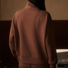 Load image into Gallery viewer, Varley Hawley Half Zip-Golden Bronze Marl
