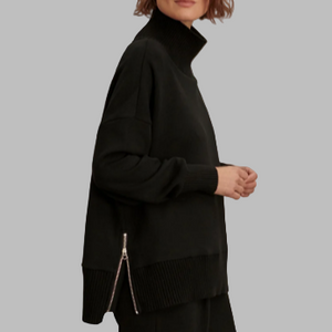 Varley Barker High Neck Sweat- Black