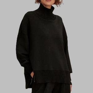 Varley Barker High Neck Sweat- Black