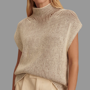 Varley Lauren Plated Knit Tank- Cocoa Dust