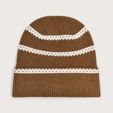 Load image into Gallery viewer, Varley Ronan Stitch Stripe Beanie-Golden Bronze
