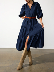 Brochu Walker Antigua Dress-Navy