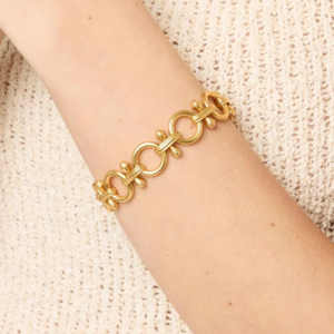 Julie Vos Bamboo Link Bracelet-Gold