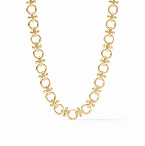 Julie Vos Bamboo Link Necklace-Gold