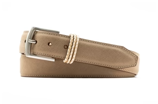 Martin Dingman Bermuda Braid Belt- Sand