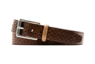 Martin Dingman Jackson Italian Saddle Leather Belt-Chestnut