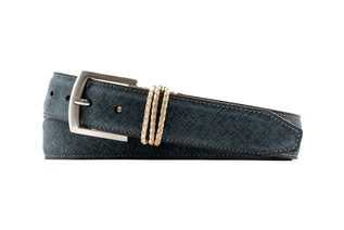 Martin Dingman Bermuda Braid Belt- Ocean