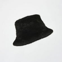 Load image into Gallery viewer, Joseph Ribkoff Faux Fur Bucket Hat-Black
