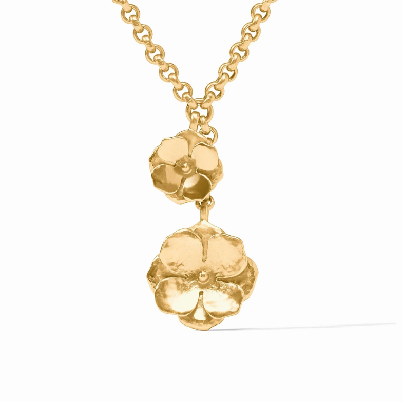 Julie Vos Bloom Lariat Necklace
