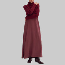 Load image into Gallery viewer, Crescent Brooks Dress and Sweater Two Piece Set-Carbernet
