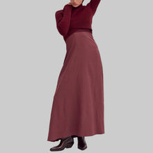 Load image into Gallery viewer, Crescent Brooks Dress and Sweater Two Piece Set-Carbernet
