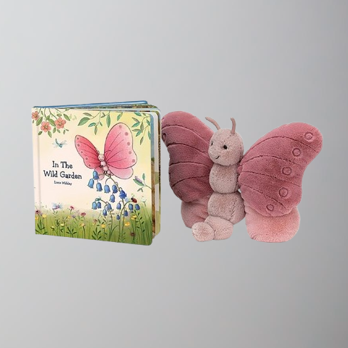 Jellycat Beatrice Butterfly & Beatrice Butterfly's Wild Garden Book