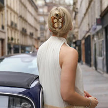 Load image into Gallery viewer, Solar Eclipse Boho Monarch Claw Hair Clip-Brown
