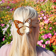 Load image into Gallery viewer, Solar Eclipse Boho Monarch Claw Hair Clip-Brown
