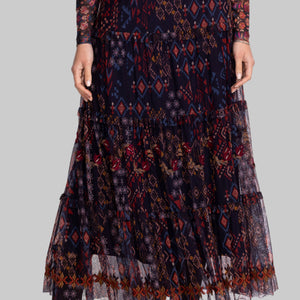 Johnny Was Arcellis Tiered Skirt-Monika