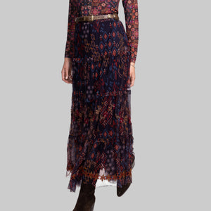 Johnny Was Arcellis Tiered Skirt-Monika