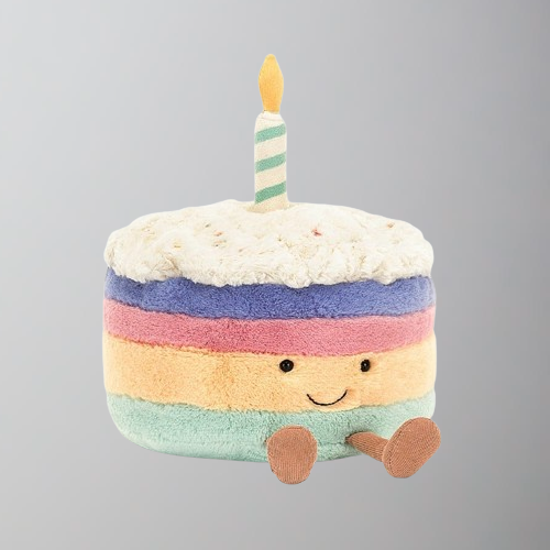 Jellycat Amuseable Rainbow Birthday Cake-9 inch