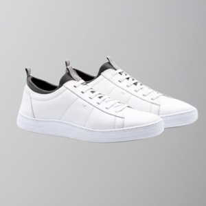 Martin Dingman Cameron Tumbled Glove Leather Sneaker-White