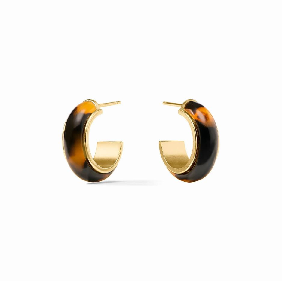 Julie Vos Carnaby Hoop-Small-Tortoiseshell