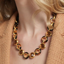 Load image into Gallery viewer, Julie Vos Carnaby Stone Necklace-Tortoiseshell
