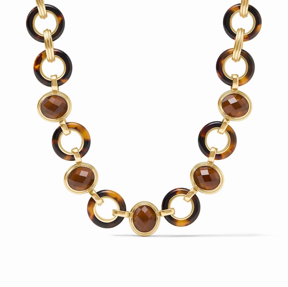 Julie Vos Carnaby Stone Necklace-Tortoiseshell