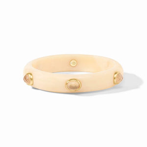 Julie Vos Carnaby Stone Bangle-Ivory